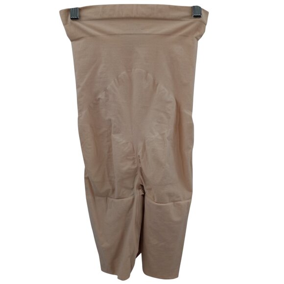 Spanx Pull On High Waisted Full Stomach Shorts Shaper Size 1X Shapewear Beige - Picture 5 of 8